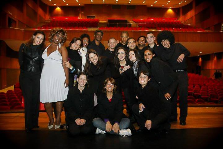 Equipe do Musical Som da Motown no Mackenzie, São Paulo.