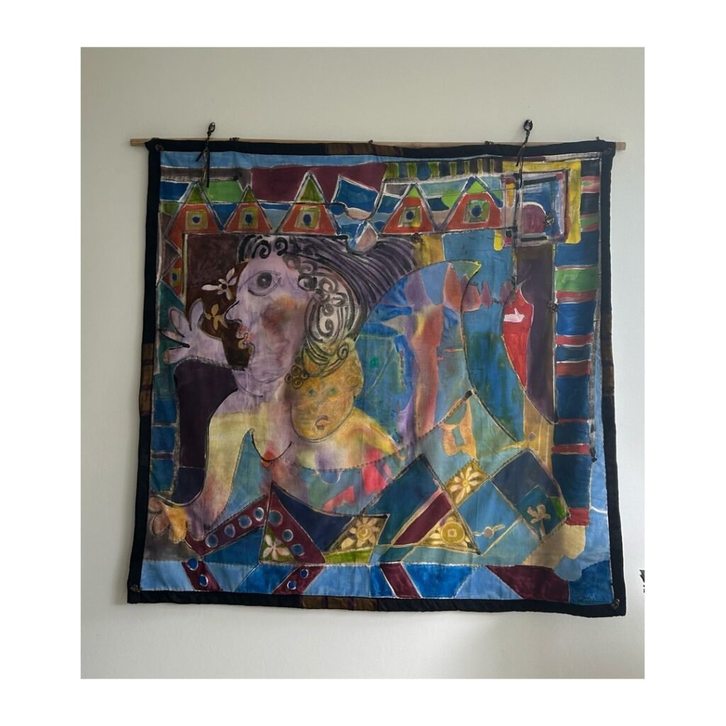 tela de Grace Kawall em algodão cru -Meninas
Pintura sobre algodão cru
1,30 × 2,01 m
2023